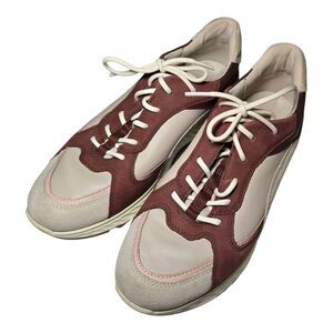 Ecco ST.1 Women's Running Sneakers Size 7 US / EU 38 – Beige & Burgundy